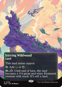 Stirring Wildwood (0084) (Borderless) (EOS-084) - Edge of Eternities: Stellar Sights Foil