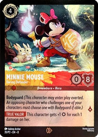Minnie Mouse - Daring Defender (35) - Disney Lorcana Promo Cards Cold Foil