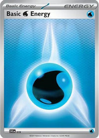 Basic Water Energy (19) - SVE Scarlet & Violet Energies Reverse Holofoil