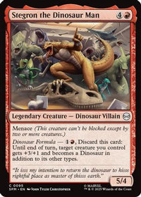 Stegron the Dinosaur Man (SPM-095) - Marvel's Spider-Man Foil