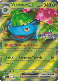 Venusaur ex (Stellar Crown Stamp) (1) - Miscellaneous Cards & Products Holofoil