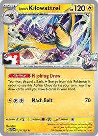 Iono's Kilowattrel (55/159)  - Prize Pack Series Cards