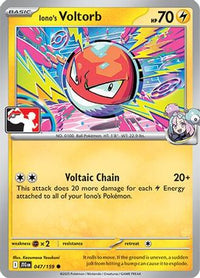 Iono's Voltorb (47) - Prize Pack Series Cards Holofoil