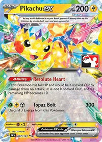 Pikachu ex (57/191) - Prize Pack Series Cards Holofoil