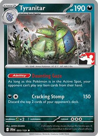 Tyranitar (95) - Prize Pack Series Cards