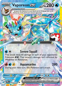 Vaporeon ex (23/131)  - Prize Pack Series Cards Holofoil