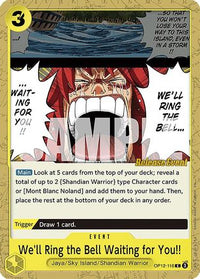We'll Ring the Bell Waiting for You!! (OP12-116) - Legacy of the Master Release Event Cards