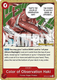 Color of Observation Haki (OP12-017) - Legacy of the Master Release Event Cards
