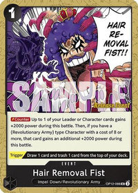 Hair Removal Fist (OP12-098) - Legacy of the Master Release Event Cards
