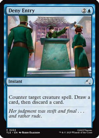 Deny Entry (TLE-222) - Avatar: The Last Airbender: Eternal-Legal Foil