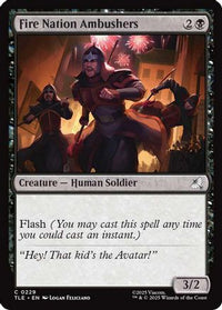 Fire Nation Ambushers (TLE-229) - Avatar: The Last Airbender: Eternal-Legal Foil