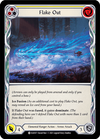 Flake Out (Yellow) [ELE057] (Tales of Aria) 1st Edition Rainbow Foil - POKÉ JEUX