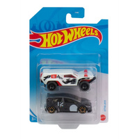 HOT WHEELS - 1:64 DIECAST - BASIC 2pk CAR ASST — LOT × 12 (Special Order)