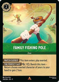 Family Fishing Pole (100/204) - Fabled Cold Foil