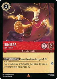 Lumiere - Fiery Friend (121/204) - Fabled Cold Foil