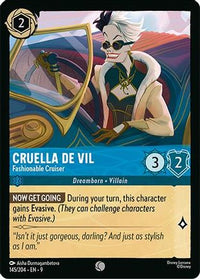 Cruella De Vil - Fashionable Cruiser (145/204) - Fabled Cold Foil
