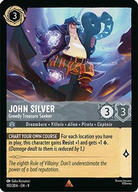 John Silver - Greedy Treasure Seeker (192/204) - Fabled Cold Foil