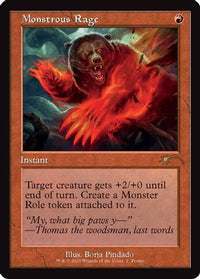 Monstrous Rage (Retro Frame) (WPN-002) - WPN & Gateway Promos Foil