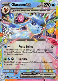 Glaceon ex (Holiday Calendar) (26/131) - SV Prismatic Evolutions Holofoil