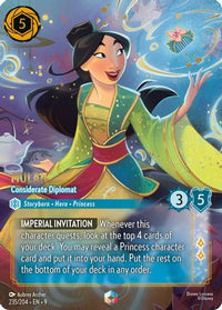Mulan - Considerate Diplomat (Enchanted) (235/204) - Fabled Holofoil
