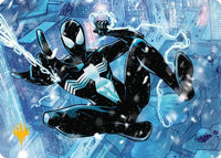 Spectacular Spider-Man (Black) Art Card (Gold-Stamped Planeswalker Symbol) (AASPM-052) - Art Series: Marvel's Spider-Man