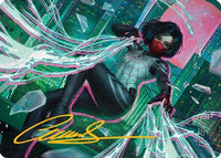 Silk, Web Weaver Art Card (29/54) (Gold-Stamped Signature) (AASPM-029) - Art Series: Marvel's Spider-Man