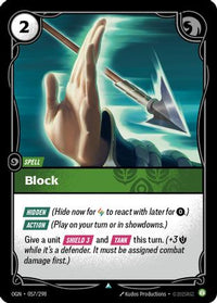 Block (057/298) - Origins Foil