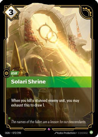 Solari Shrine (072/298) - Origins Foil