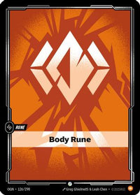 Body Rune (126/298) - Origins Foil