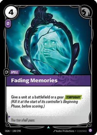 Fading Memories (180/298) - Origins