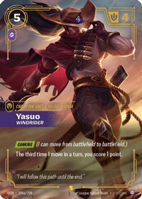 Yasuo - Windrider (Alternate Art) (205a/298) - Origins Foil
