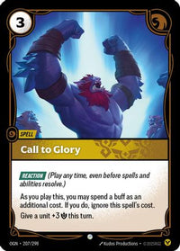 Call to Glory (207/298) - Origins Foil
