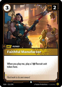 Faithful Manufactor (211/298) - Origins Foil