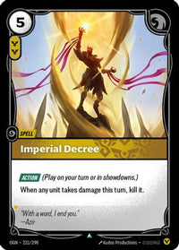Imperial Decree (221/298) - Origins Foil