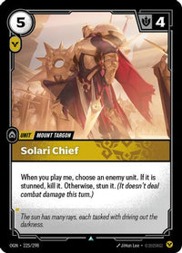 Solari Chief (225/298) - Origins
