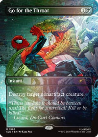 Go for the Throat (Rainbow Foil) (SLD-1986) - Secret Lair Drop Series Foil