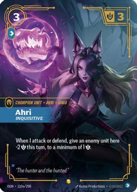 Ahri - Inquisitive (Alternate Art) (119a/298) - Origins Foil
