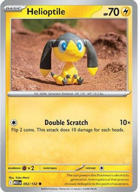 Helioptile (52/132) - ME01 Mega Evolution Reverse Holofoil