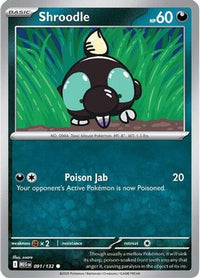Shroodle (91/132) - ME01 Mega Evolution Reverse Holofoil