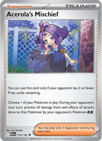 Acerola's Mischief (113/132)  - ME01 Mega Evolution Reverse Holofoil