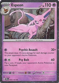 Espeon (Cosmos Holo) (33/131)  - Miscellaneous Cards & Products Holofoil
