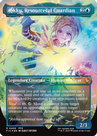 Rikku, Resourceful Guardian (Borderless) (Chocobo Track Foil) (FIC-468 – POKÉ JEUX
