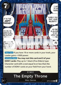 The Empty Throne (OP13-099) - Carrying On His Will