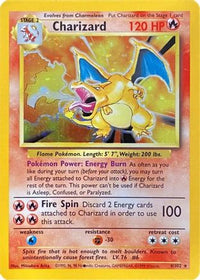 Charizard (Black Dot Error) (4) - Base Set Holofoil