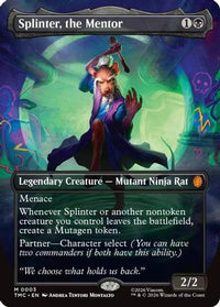 Splinter, the Mentor (Borderless) (TMC-003) - Commander: Teenage Mutant Ninja Turtles Foil