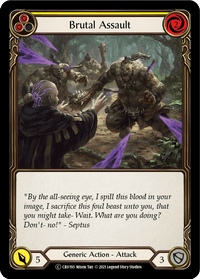 Brutal Assault (Yellow) [U-CRU193] (Crucible of War Unlimited) Unlimited Rainbow Foil - POKÉ JEUX
