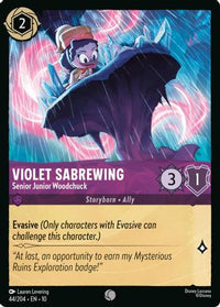 Violet Sabrewing - Senior Junior Woodchuck (44/204) - Whispers in the Well Cold Foil