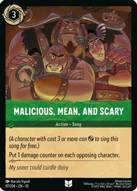 Malicious, Mean, and Scary (97/204) - Whispers in the Well Cold Foil