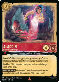 Aladdin - Barreling Through (123/204) - Whispers in the Well Holofoil