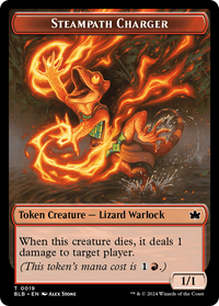 Steampath Charger (BLB-019) - Bloomburrow Tokens